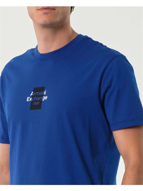 T-shirt Armani Exchange con logo centrale ARMANI EXCHANGE | XM000767AF12308/UB088